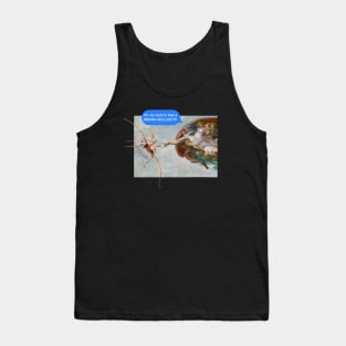 Is that a BROWN RECLUSE? Funny Creation of Adam Spider Parody Tank Top